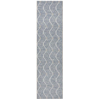 Siderno 4111 Blue Modern Indoor Outdoor Runner Rug - Rugs Of Beauty - 1