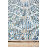 Siderno 4111 Blue Modern Indoor Outdoor Runner Rug - Rugs Of Beauty - 5