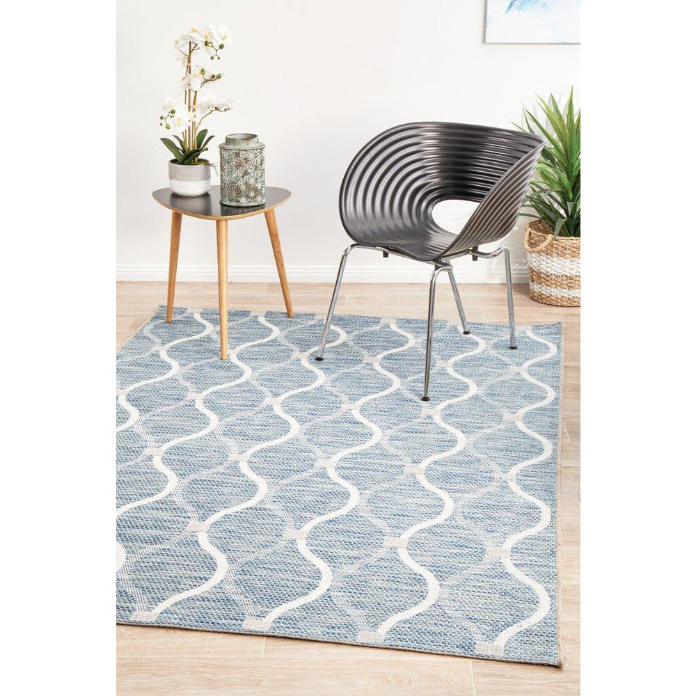 Siderno 4111 Blue Modern Indoor Outdoor Rug - Rugs Of Beauty - 4