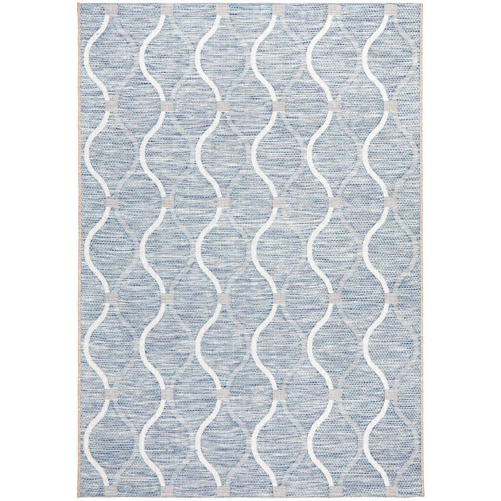 Siderno 4111 Blue Modern Indoor Outdoor Rug - Rugs Of Beauty - 1