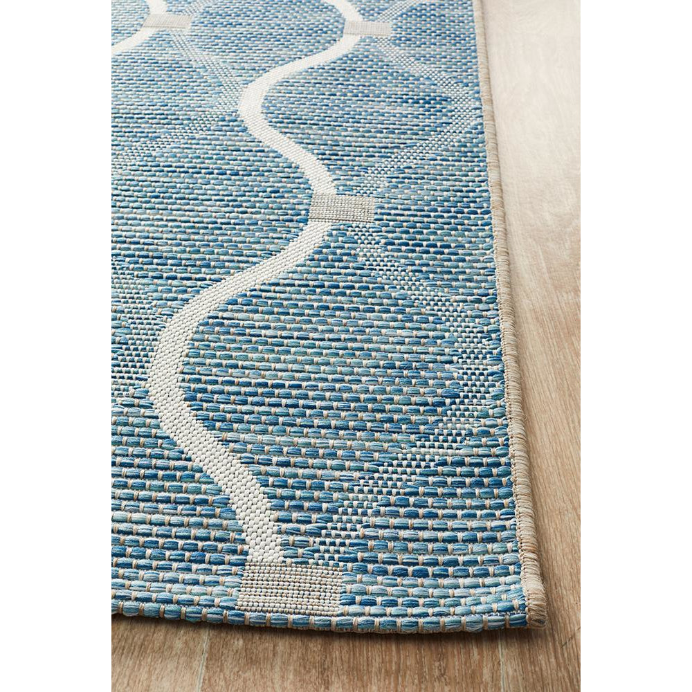 Siderno 4111 Blue Modern Indoor Outdoor Rug - Rugs Of Beauty - 9