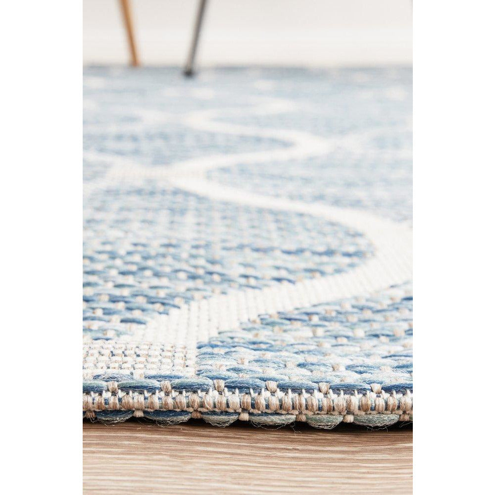 Siderno 4111 Blue Modern Indoor Outdoor Rug - Rugs Of Beauty - 6