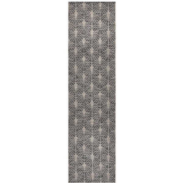 Siderno 4112 Black Modern Indoor Outdoor Runner Rug - Rugs Of Beauty - 1