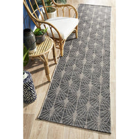 Siderno 4112 Black Modern Indoor Outdoor Runner Rug - Rugs Of Beauty - 2