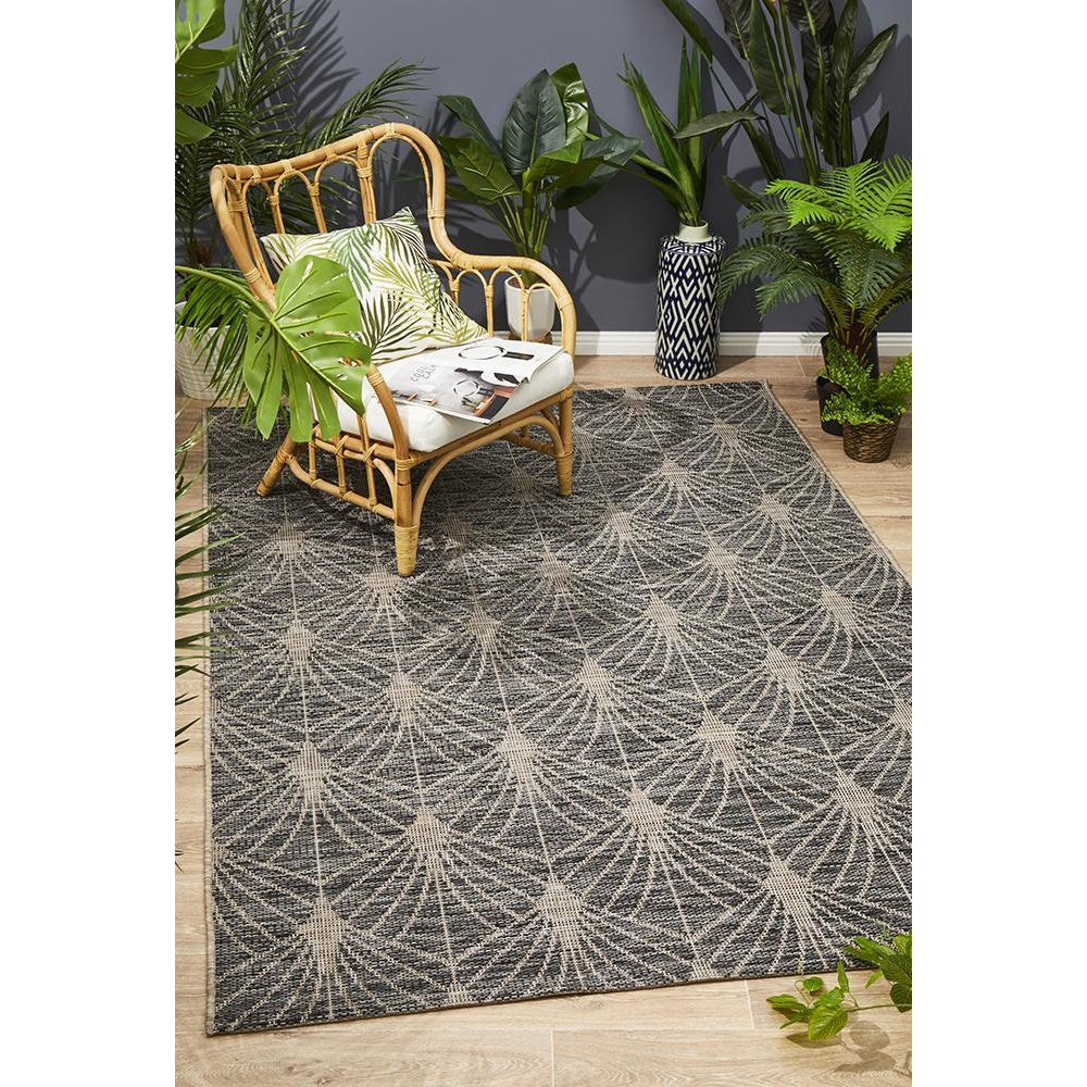 Siderno 4112 Black Modern Indoor Outdoor Rug - Rugs Of Beauty - 2