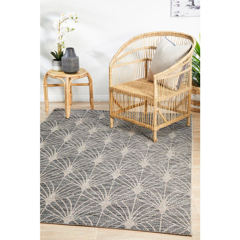 Siderno 4112 Black Modern Indoor Outdoor Rug - Rugs Of Beauty - 3