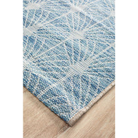 Siderno 4112 Blue Modern Indoor Outdoor Runner Rug - Rugs Of Beauty - 3