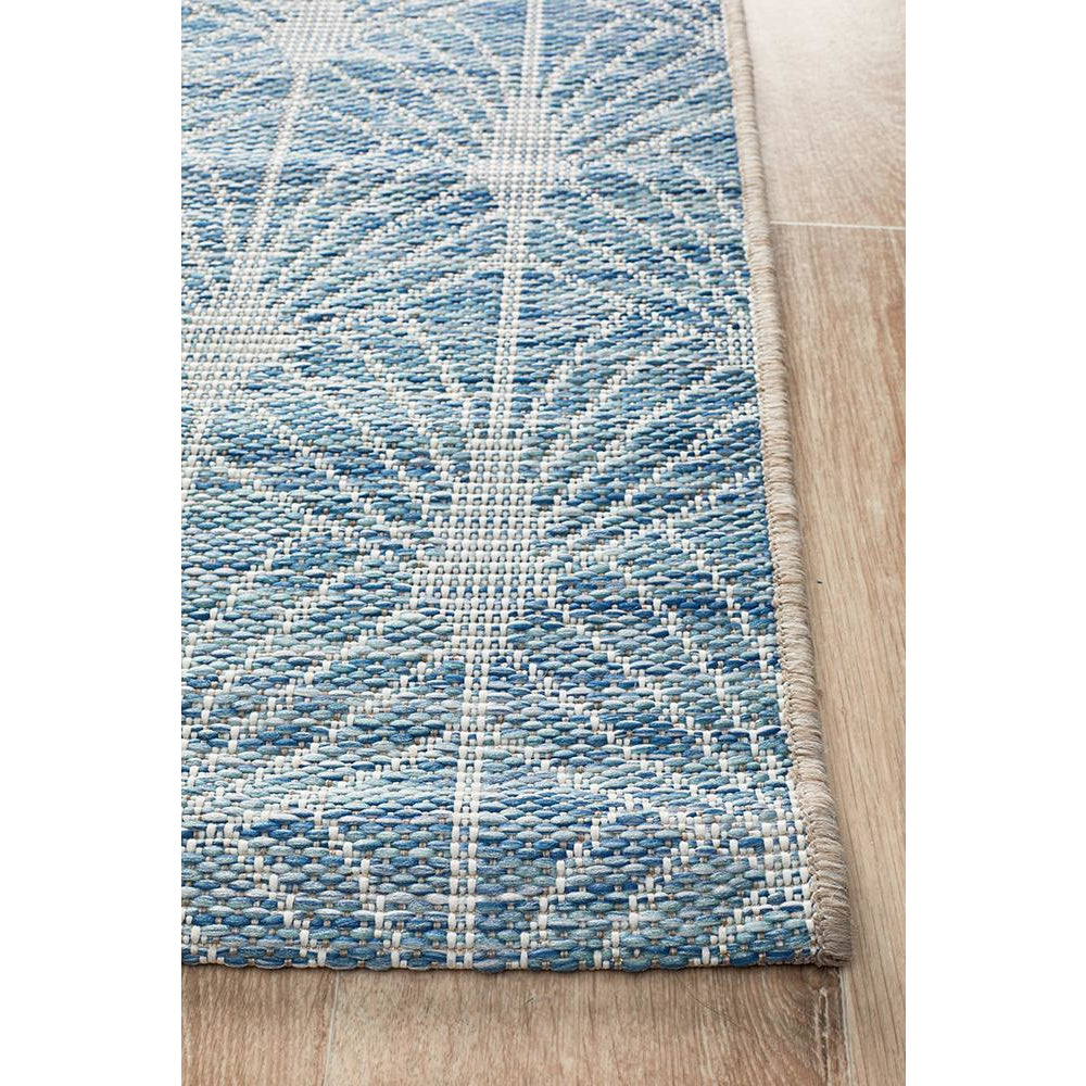 Siderno 4112 Blue Modern Indoor Outdoor Runner Rug - Rugs Of Beauty - 4