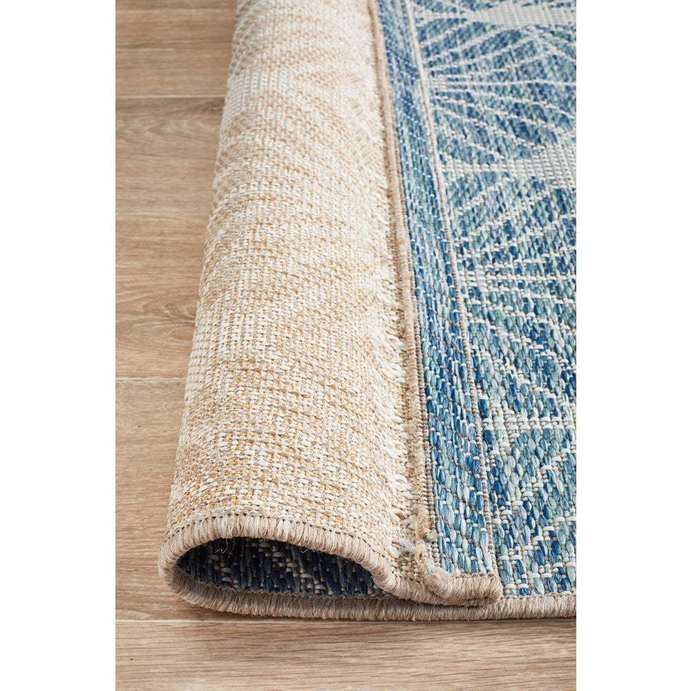 Siderno 4112 Blue Modern Indoor Outdoor Runner Rug - Rugs Of Beauty - 7