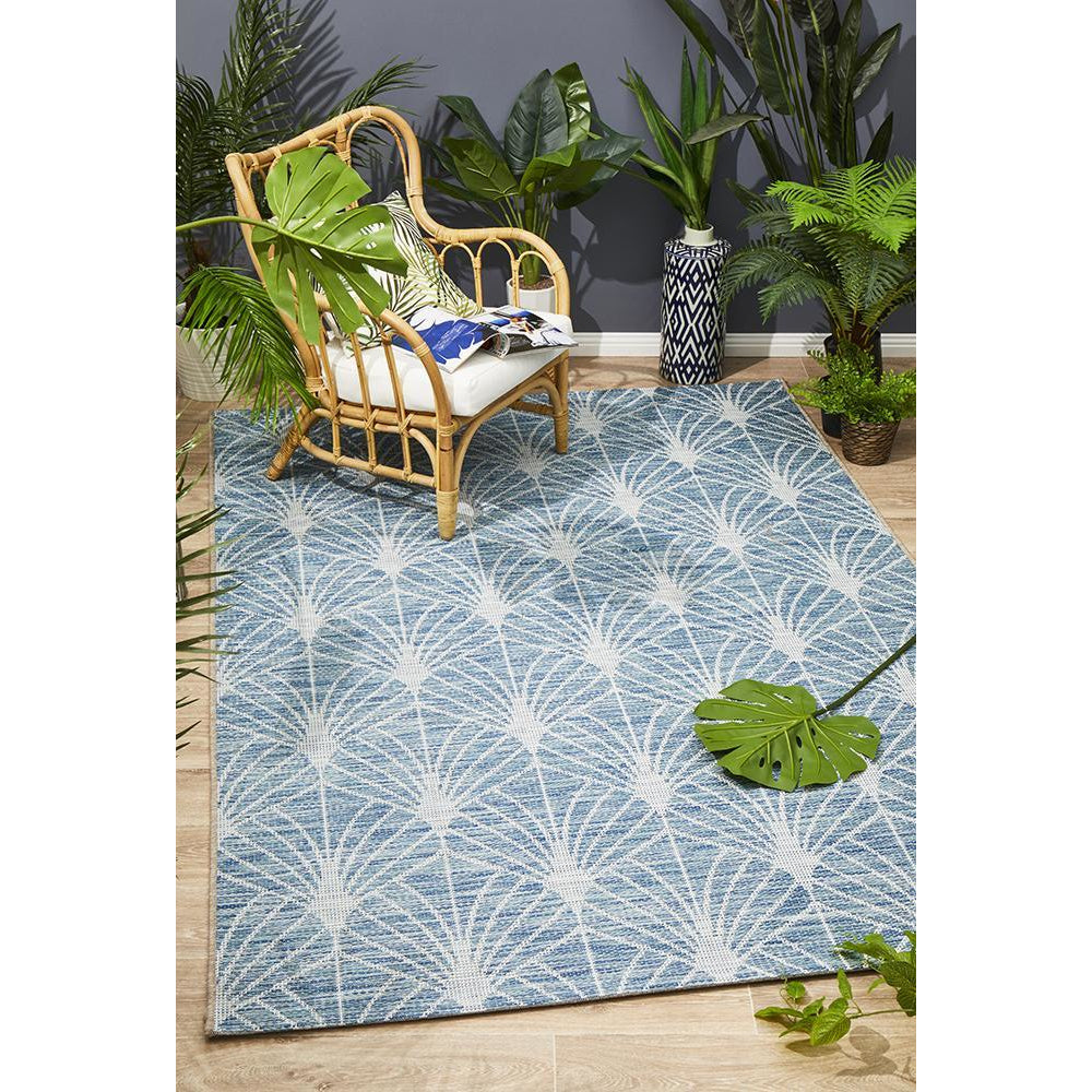 Siderno 4112 Blue Modern Indoor Outdoor Rug - Rugs Of Beauty - 2