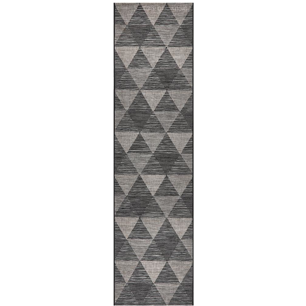 Siderno 4113 Black Modern Indoor Outdoor Runner Rug - Rugs Of Beauty - 1