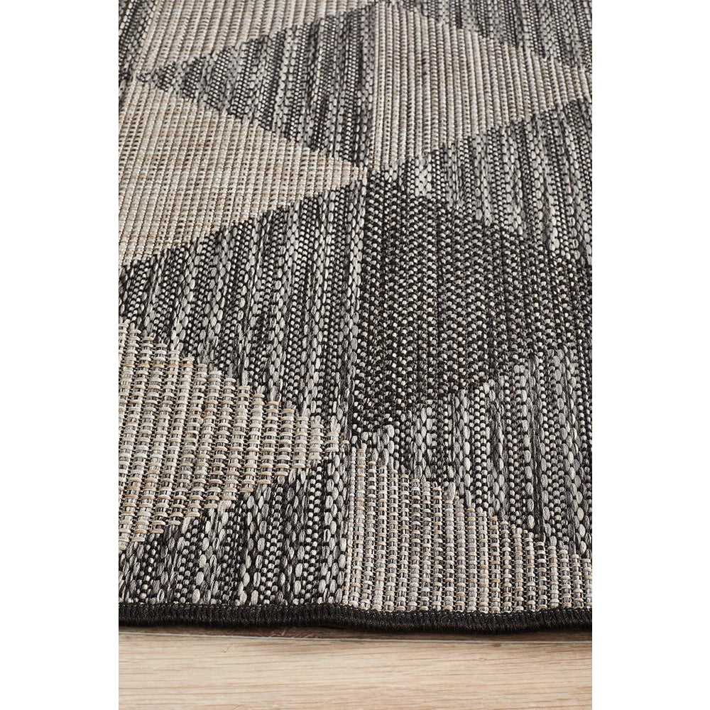 Siderno 4113 Black Modern Indoor Outdoor Runner Rug - Rugs Of Beauty - 5