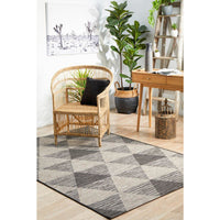 Siderno 4113 Black Modern Indoor Outdoor Rug - Rugs Of Beauty - 4