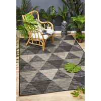Siderno 4113 Black Modern Indoor Outdoor Rug - Rugs Of Beauty - 2