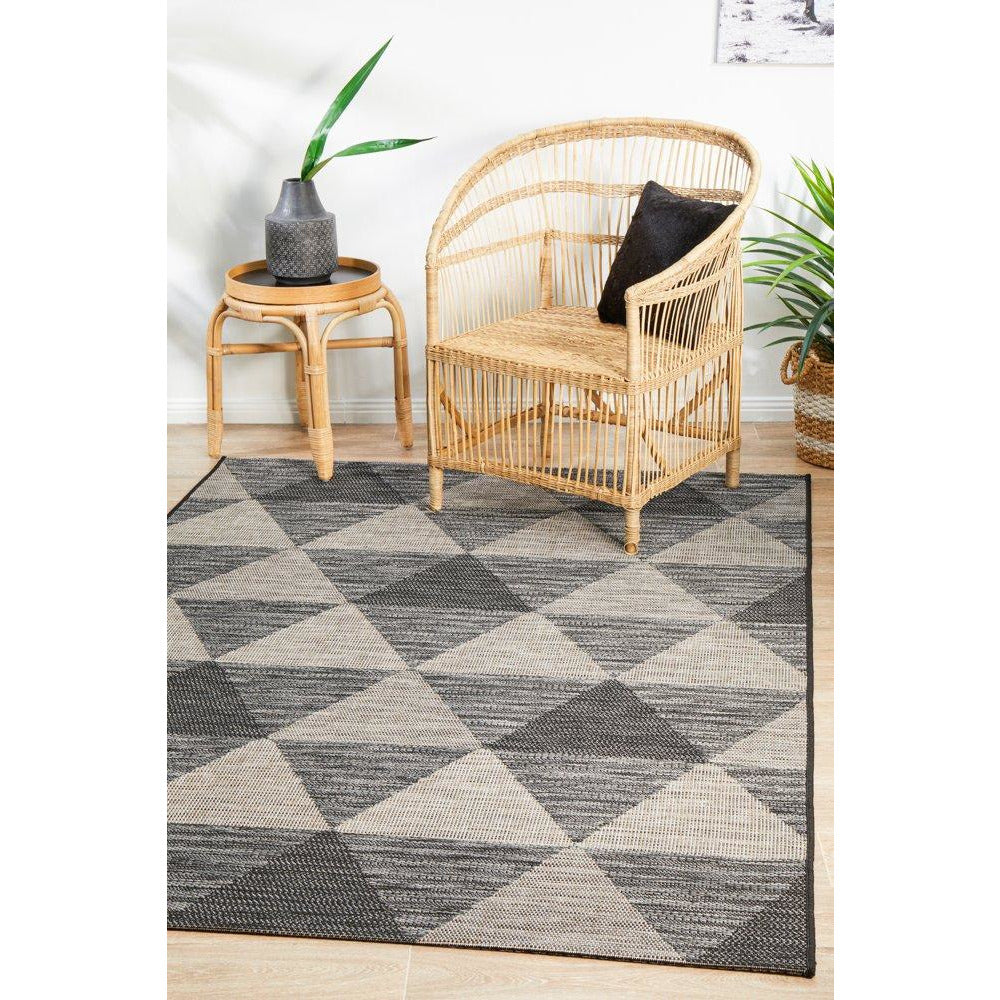 Siderno 4113 Black Modern Indoor Outdoor Rug - Rugs Of Beauty - 5