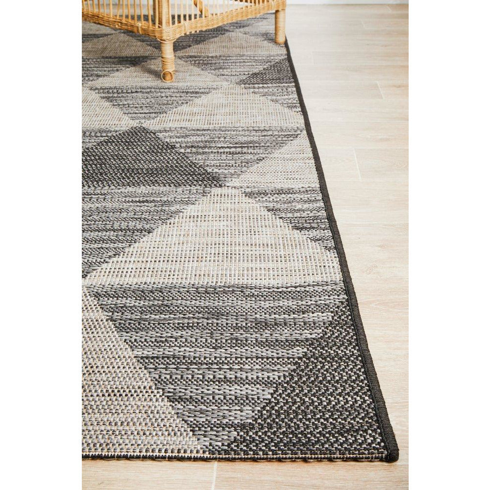 Siderno 4113 Black Modern Indoor Outdoor Rug - Rugs Of Beauty - 7