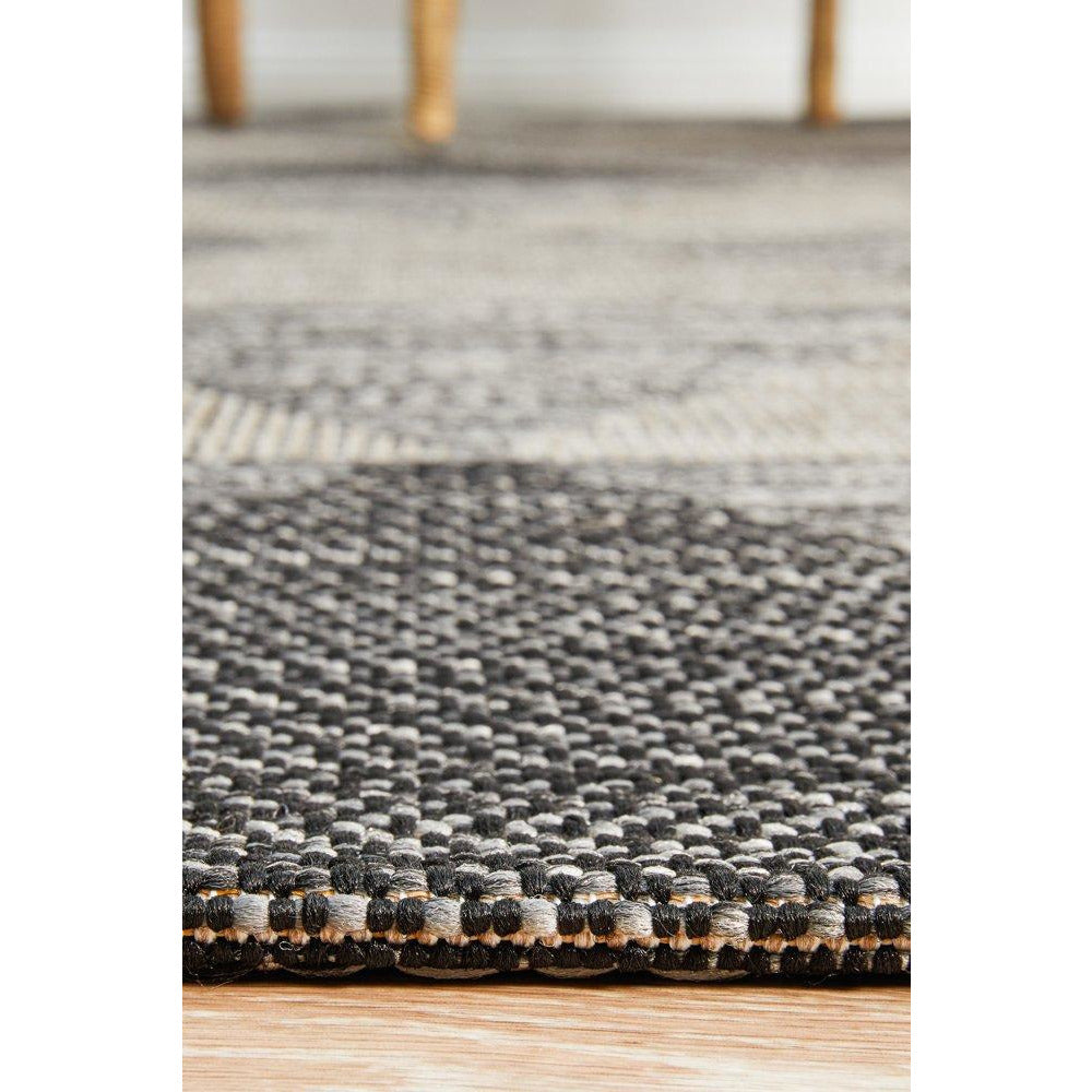 Siderno 4113 Black Modern Indoor Outdoor Rug - Rugs Of Beauty - 8
