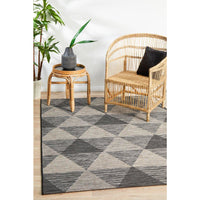 Siderno 4113 Black Modern Indoor Outdoor Rug - Rugs Of Beauty - 3