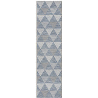 Siderno 4113 Blue Modern Indoor Outdoor Runner Rug - Rugs Of Beauty - 1