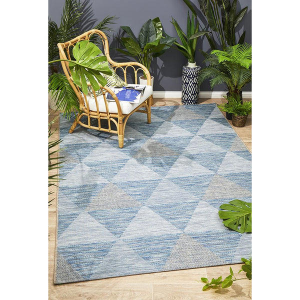 Siderno 4113 Blue Modern Indoor Outdoor Rug - Rugs Of Beauty - 2
