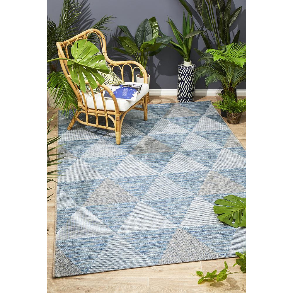 Siderno 4113 Blue Modern Indoor Outdoor Rug - Rugs Of Beauty - 2