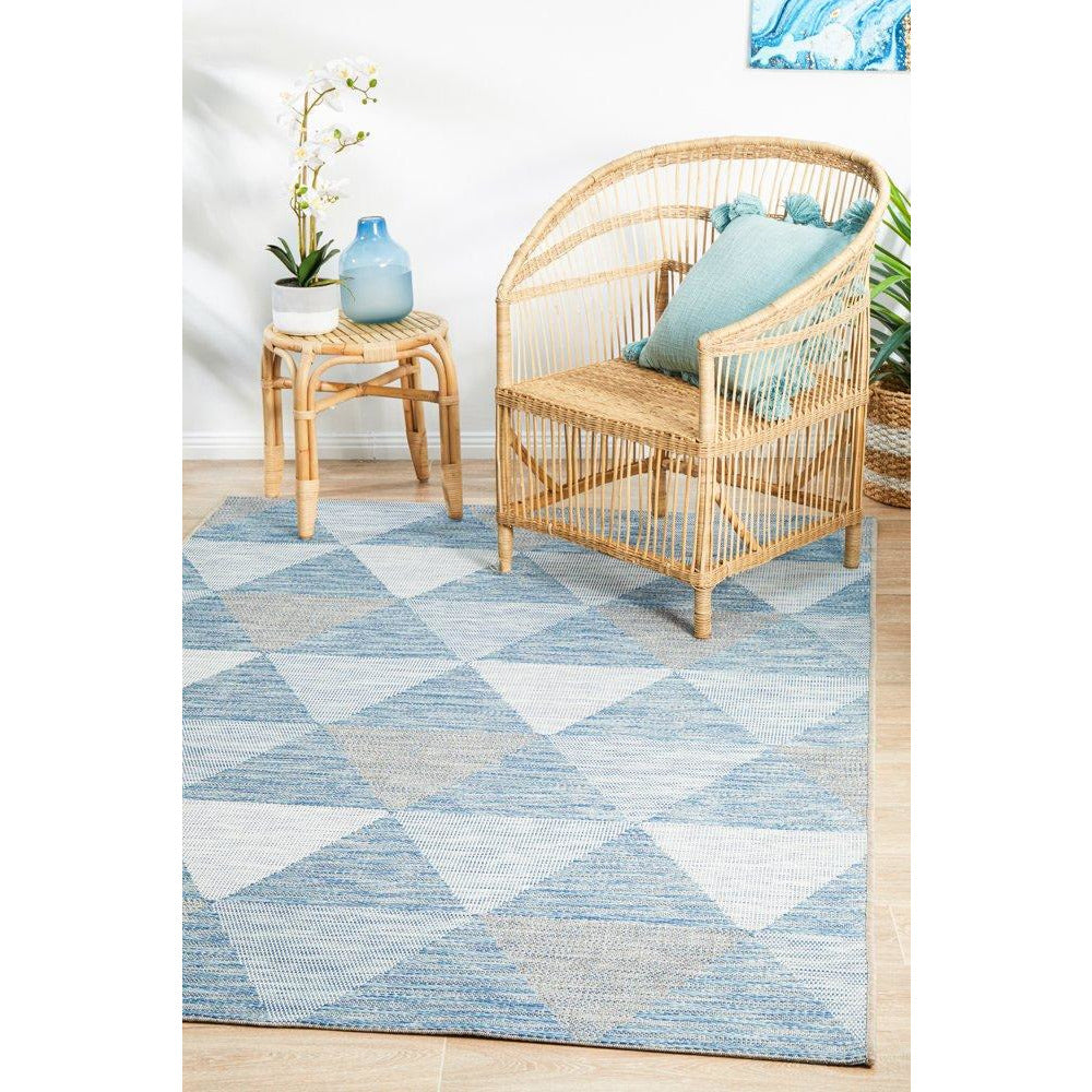 Siderno 4113 Blue Modern Indoor Outdoor Rug - Rugs Of Beauty - 3
