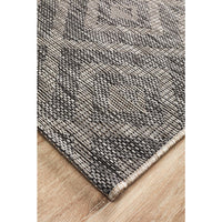 Siderno 4114 Black Modern Indoor Outdoor Runner Rug - Rugs Of Beauty - 3
