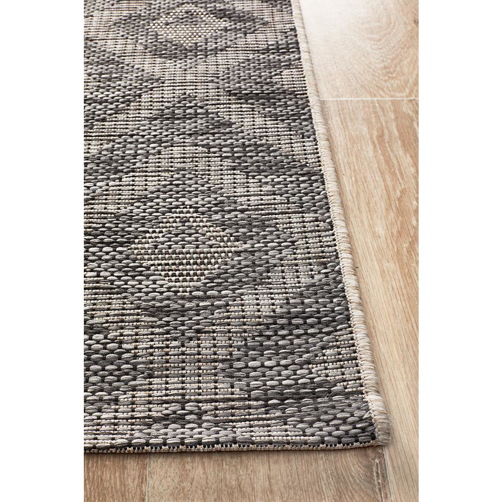 Siderno 4114 Black Modern Indoor Outdoor Runner Rug - Rugs Of Beauty - 4