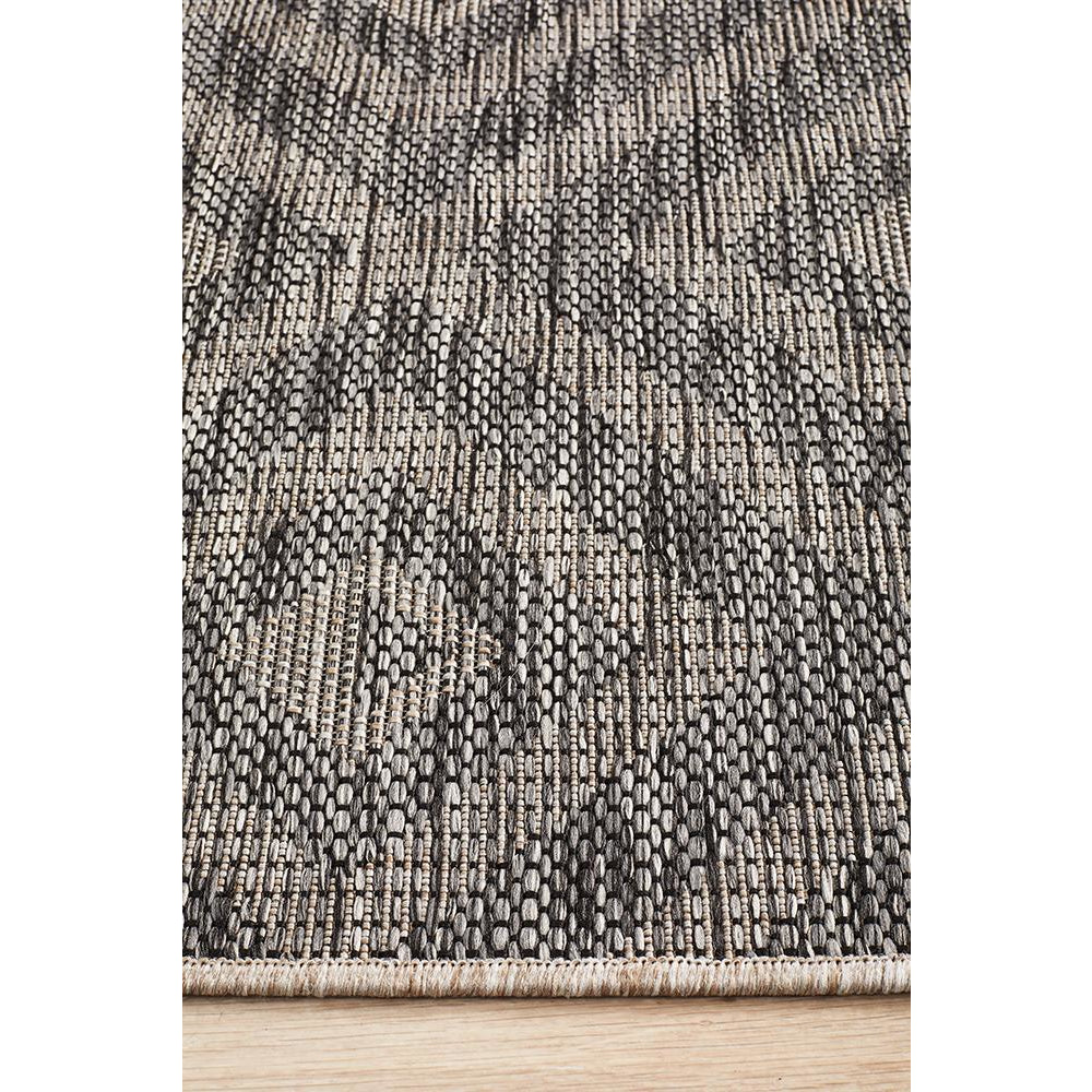 Siderno 4114 Black Modern Indoor Outdoor Runner Rug - Rugs Of Beauty - 5