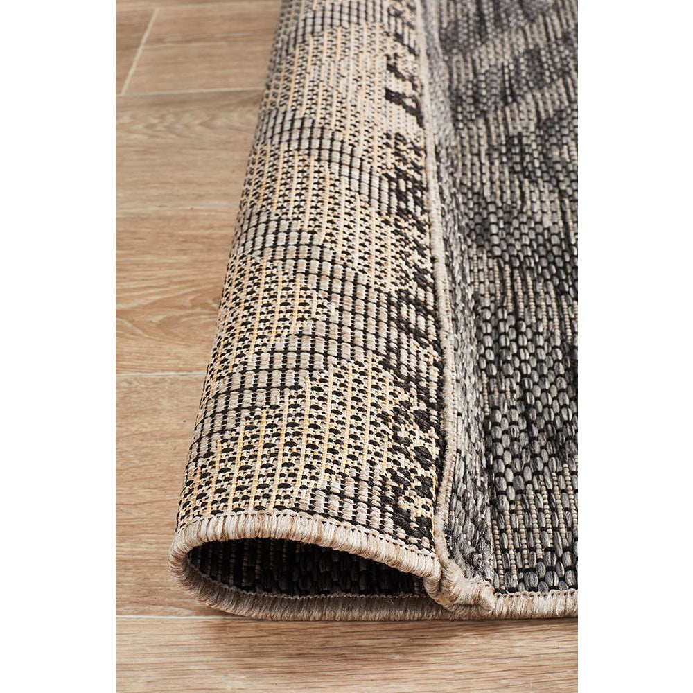 Siderno 4114 Black Modern Indoor Outdoor Runner Rug - Rugs Of Beauty - 7