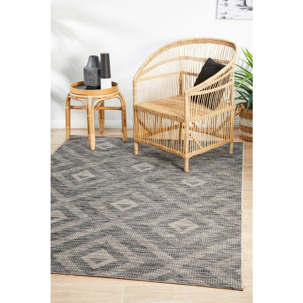 Siderno 4114 Black Modern Indoor Outdoor Rug - Rugs Of Beauty - 4
