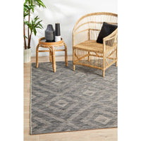 Siderno 4114 Black Modern Indoor Outdoor Rug - Rugs Of Beauty - 3