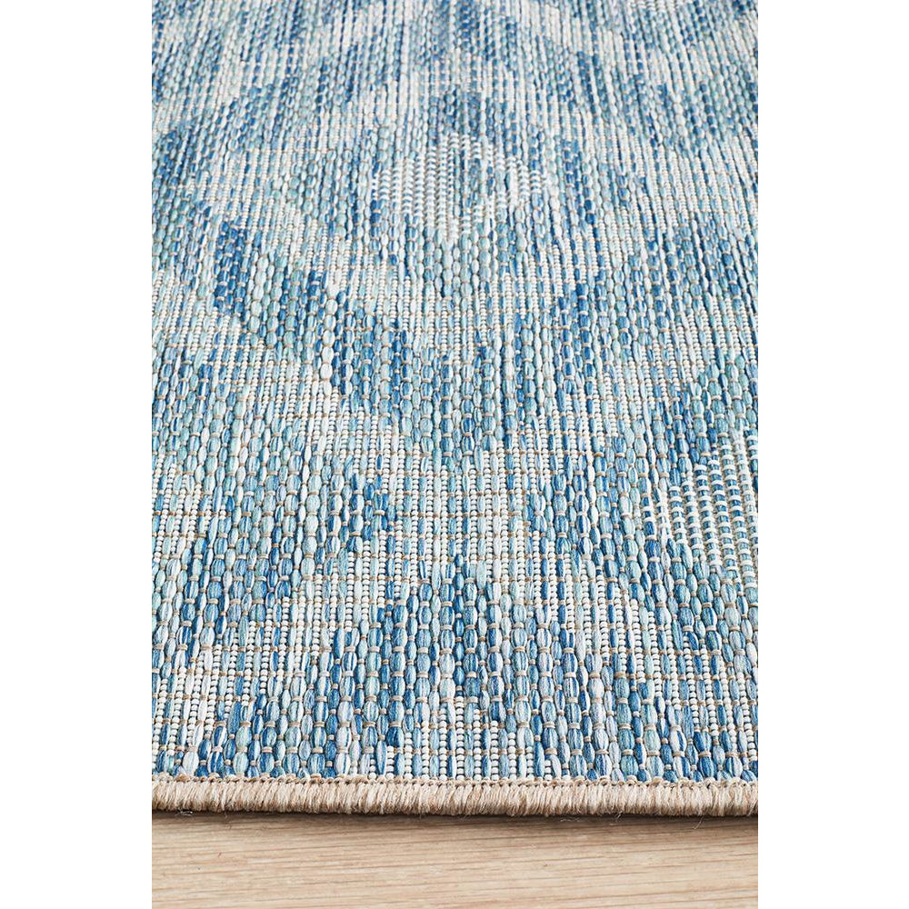 Siderno 4114 Blue Modern Indoor Outdoor Runner Rug - Rugs Of Beauty - 5