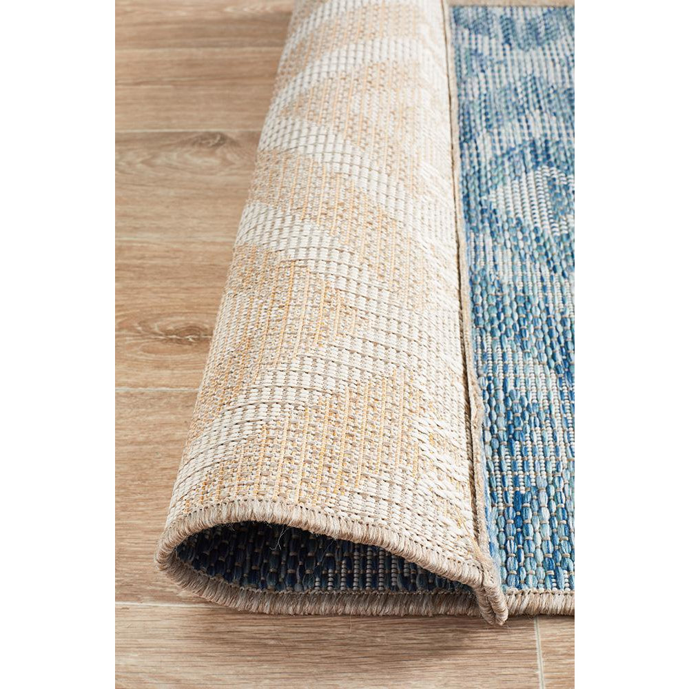 Siderno 4114 Blue Modern Indoor Outdoor Runner Rug - Rugs Of Beauty - 7