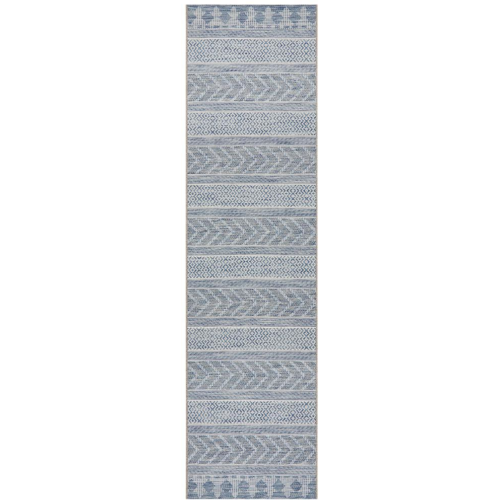 Siderno 4115 Blue Modern Indoor Outdoor Runner Rug - Rugs Of Beauty - 1
