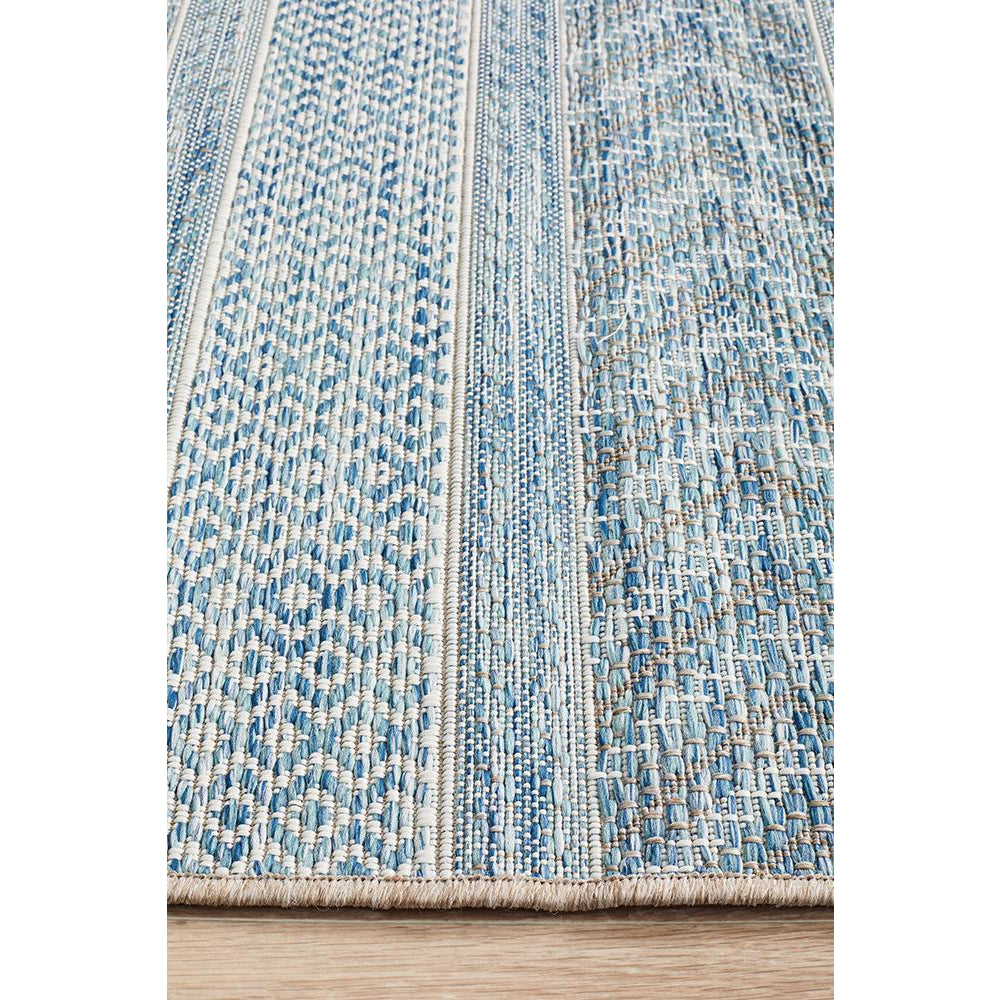Siderno 4115 Blue Modern Indoor Outdoor Runner Rug - Rugs Of Beauty - 5