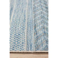 Siderno 4115 Blue Modern Indoor Outdoor Runner Rug - Rugs Of Beauty - 5