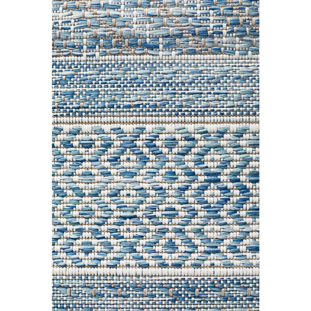 Siderno 4115 Blue Modern Indoor Outdoor Runner Rug - Rugs Of Beauty - 6