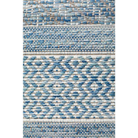 Siderno 4115 Blue Modern Indoor Outdoor Runner Rug - Rugs Of Beauty - 6