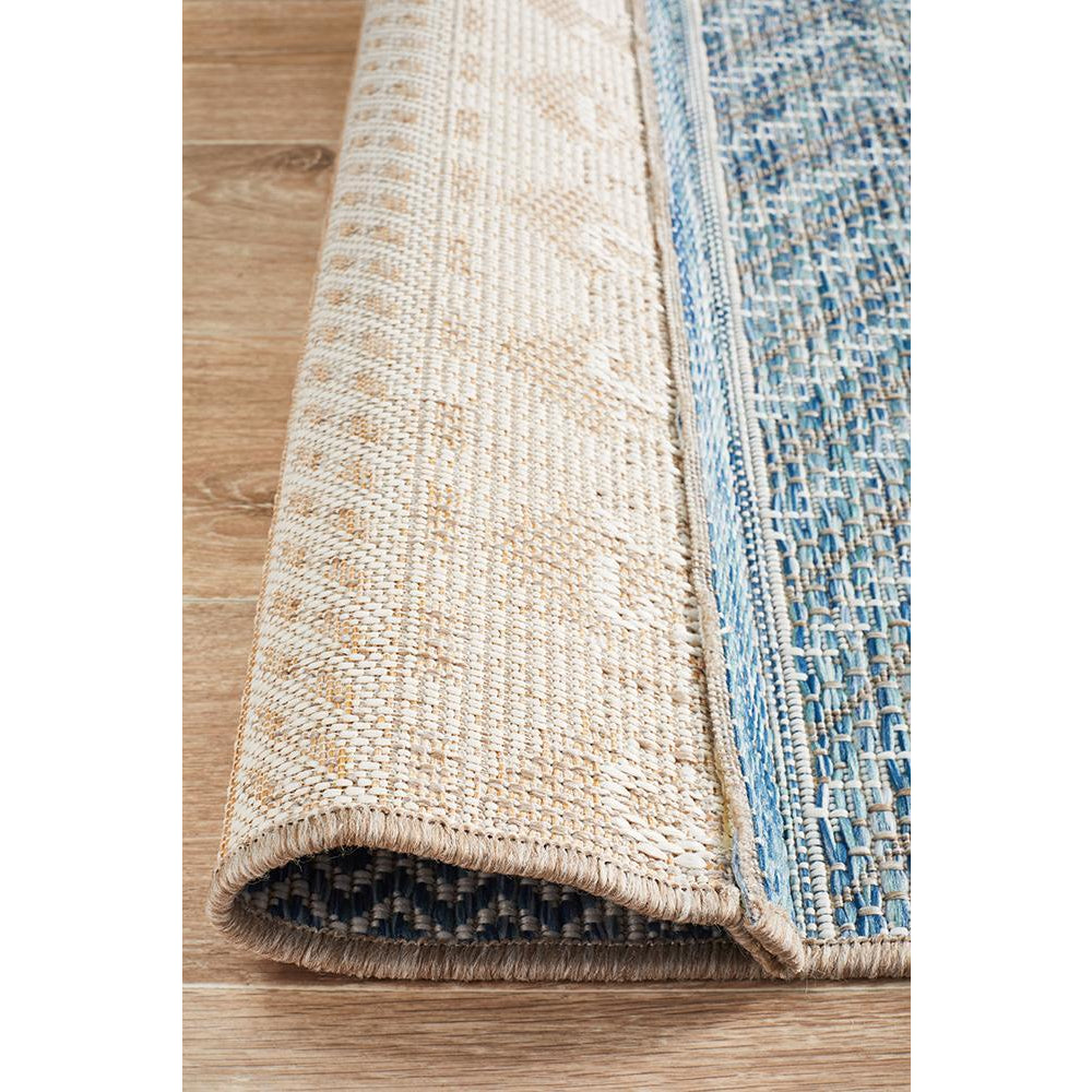 Siderno 4115 Blue Modern Indoor Outdoor Runner Rug - Rugs Of Beauty - 7