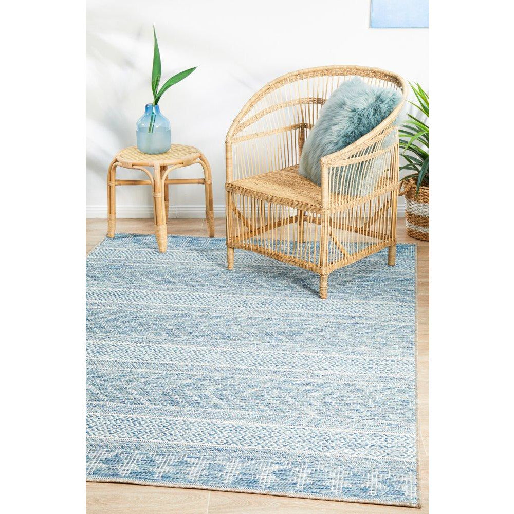 Siderno 4115 Blue Modern Indoor Outdoor Rug - Rugs Of Beauty - 2