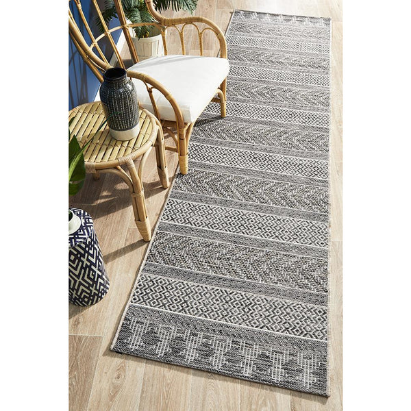 Siderno 4115 Grey Modern Indoor Outdoor Runner Rug - Rugs Of Beauty - 2