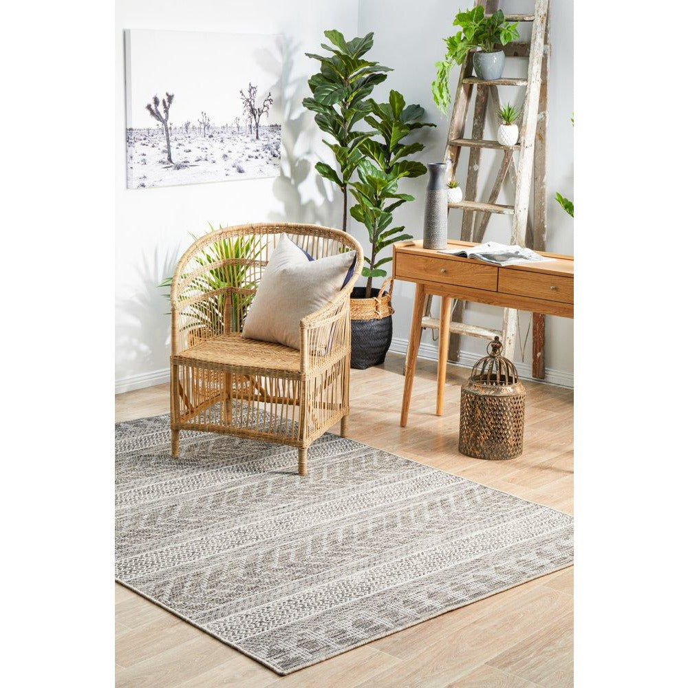 Siderno 4115 Grey Modern Indoor Outdoor Rug - Rugs Of Beauty - 3