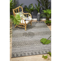 Siderno 4115 Grey Modern Indoor Outdoor Rug - Rugs Of Beauty - 5