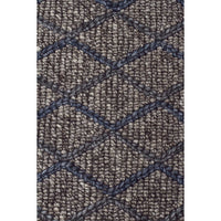 Grey Blue Trellis Flatweave Designer Rug - Rugs Of Beauty - 4