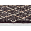 Beige Cream Trellis Charcoal Flatweave Designer Rug - Rugs Of Beauty - 3