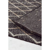 Beige Cream Trellis Charcoal Flatweave Designer Rug - Rugs Of Beauty - 5