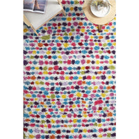Gamma 455 Multi Colour Dot Modern Shaggy Rug - Rugs Of Beauty - 2