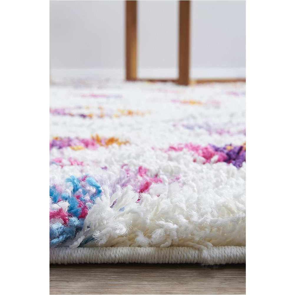 Gamma 456 Multi Colour Moroccan Style Modern Shaggy Rug - Rugs Of Beauty - 7