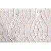 Vienna 2350 Hand Loomed White Patterned Wool and Viscose Modern Rug - Rugs Of Beauty - 4